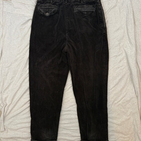 Vintage VTG Polo Ralph Lauren Andrew Corduroy Pleated Pants Mens 35x30 - Picture 15 of 15